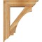 Ekena Millwork Imperial Traditional Rough Sawn Bracket w/ Offset Brace, Western Red Cedar, 8"W x 32"D x 38"H BKT0806X32X38IMP01RWR - alternate 3